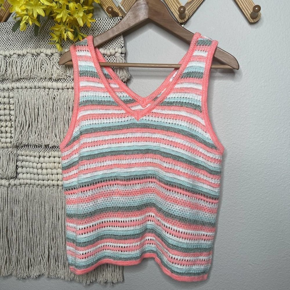 Cloud Chaser Striped Knit Tank Top